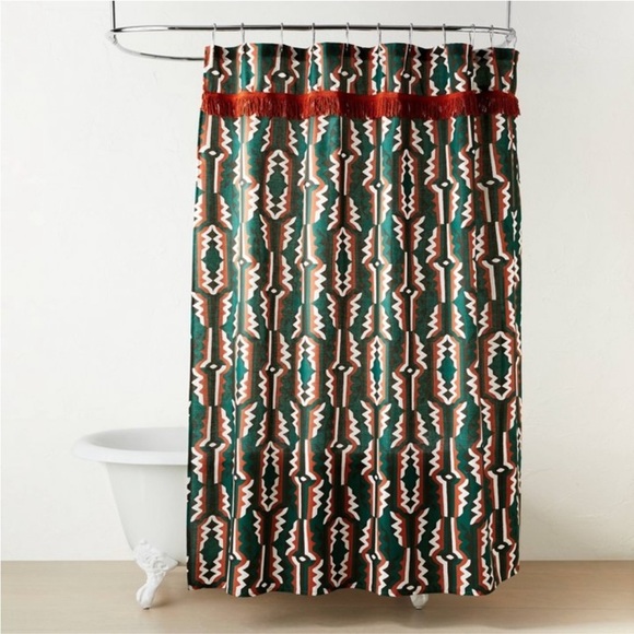 Opalhouse Bath Nwt Profil Shower Curtain Green Opalhouse Designed